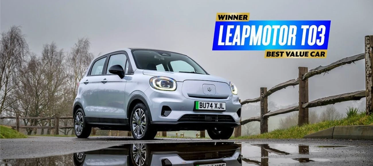 The Leapmotor T03 named ‘Best Value Car’ in 2026 Parkers awards