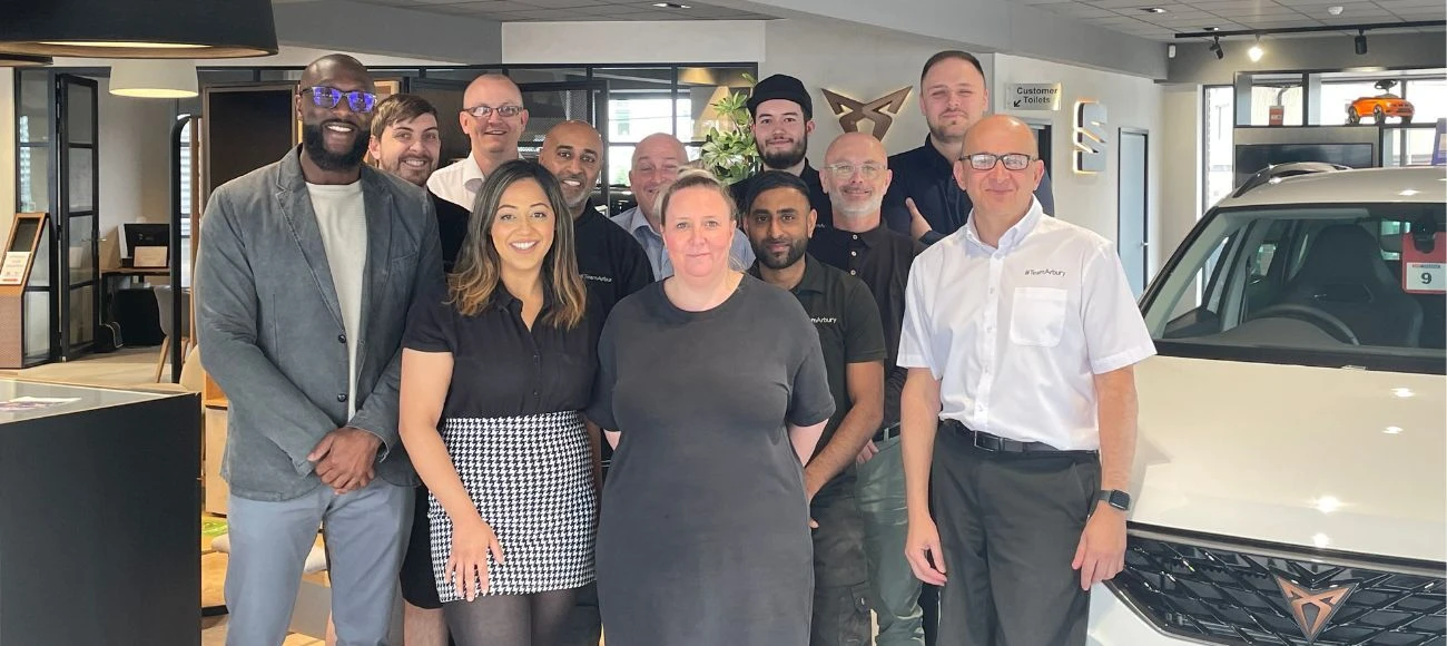 Arbury, CUPRA in Stourbridge in top 5 for customer satisfaction