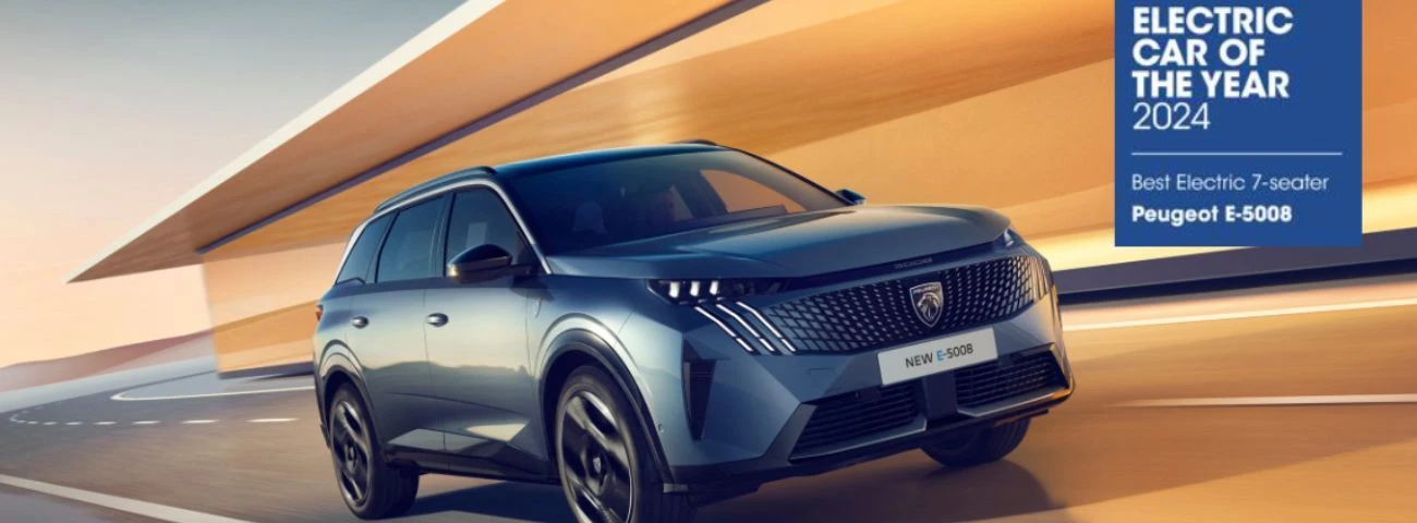 Triumph for the New Peugeot E-5008 at the What Car? Electric Car Awards