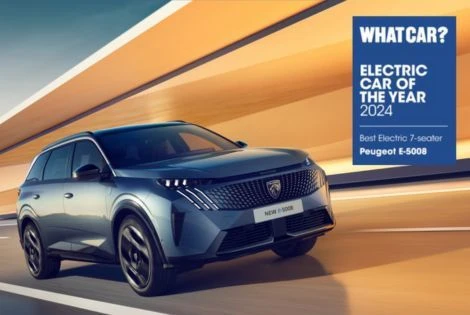 Triumph for the New Peugeot E-5008 at the What Car? Electric Car Awards
