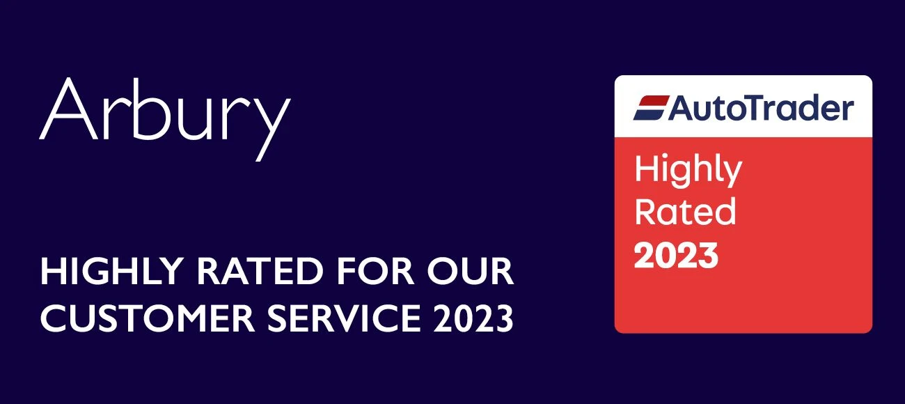 Arbury receives three Highly Rated Awards from Auto Trader