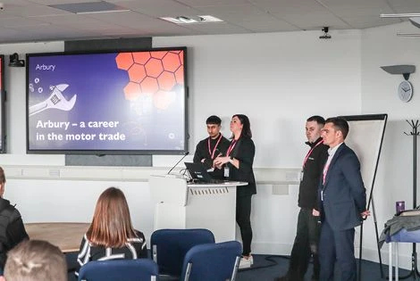 Arbury champions car industry apprenticeships with local students