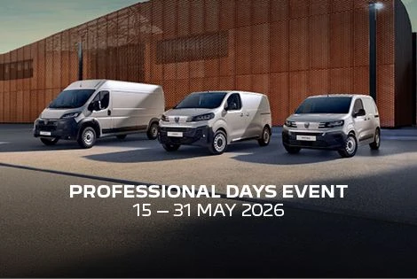 A £1,000 boost for your next Peugeot van at our Professional Days Event