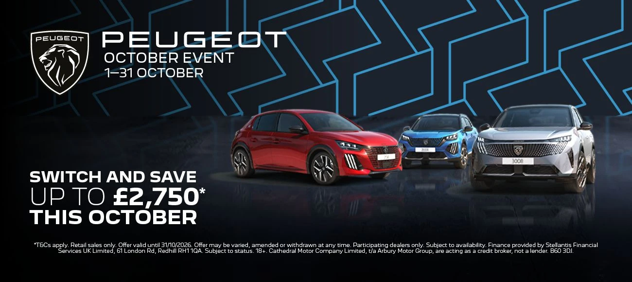 Ready to make the Peugeot switch? The Peugeot Switch and Save Event is now on at Arbury!
